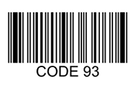 An example of a Code 93 1D barcode type.